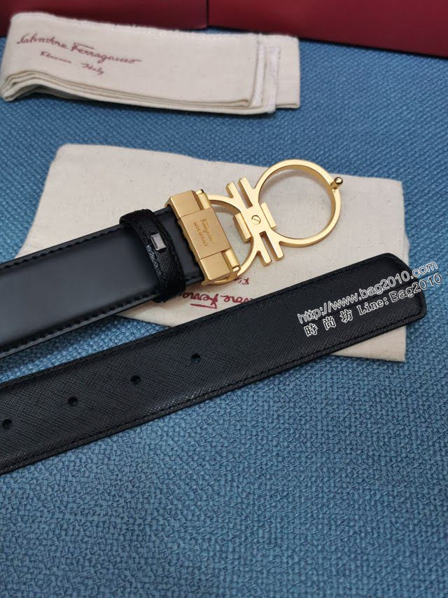 菲拉格慕男士皮帶 Ferragamo雙面牛皮休閒腰帶  jjp1015